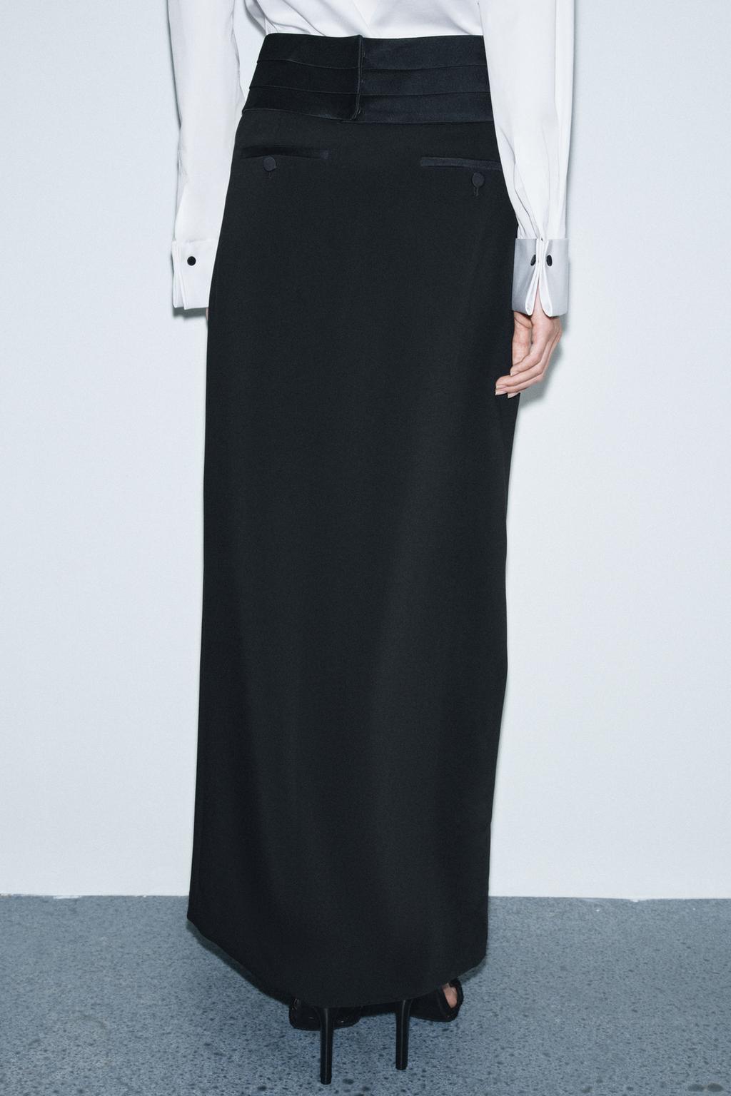 ДЛИННАЯ ЮБКА С ПОЯСОМ ZW COLLECTION LIMITED EDITION