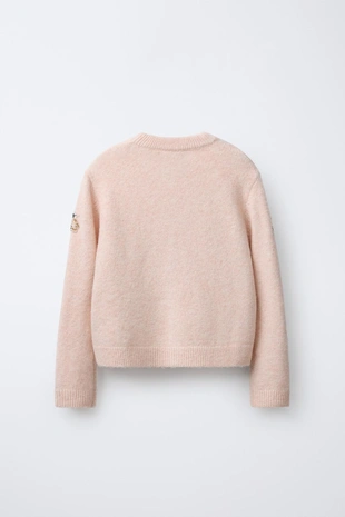 Кардиган с цветочными бусинами- Заказать в России