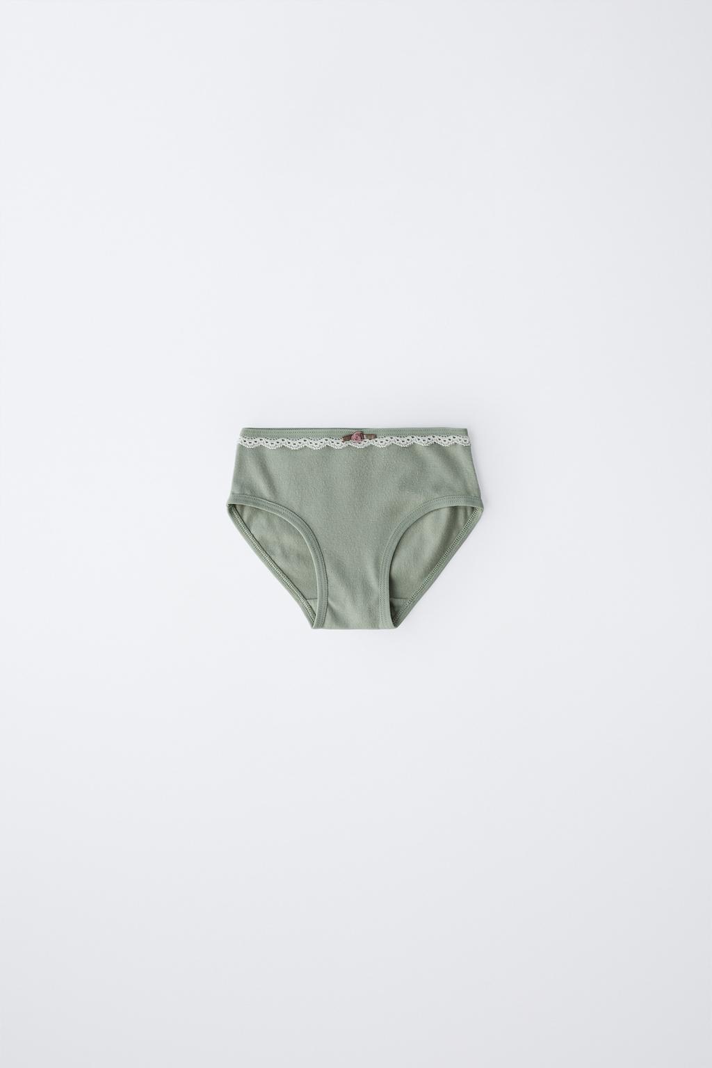 1,5–6 ЛЕТ/ НАБОР ИЗ ШЕСТИ ТРУСОВ С КРУЖЕВОМ