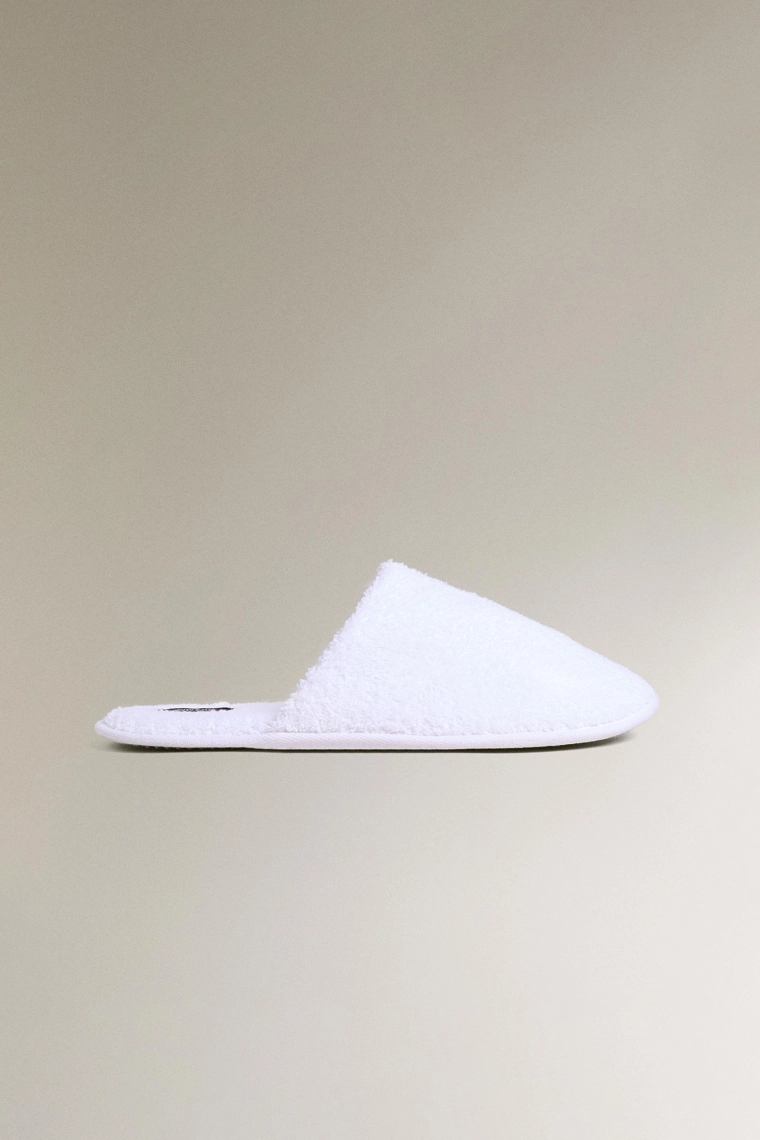 Тапочки для ванной из махровой ткани