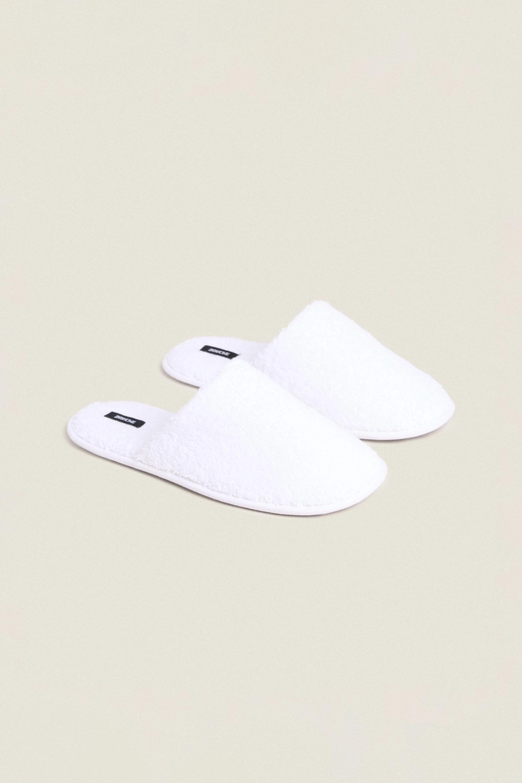 Тапочки для ванной из махровой ткани