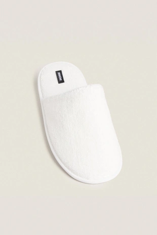 Тапочки из махрового хлопка с обрамлением- Заказать в России