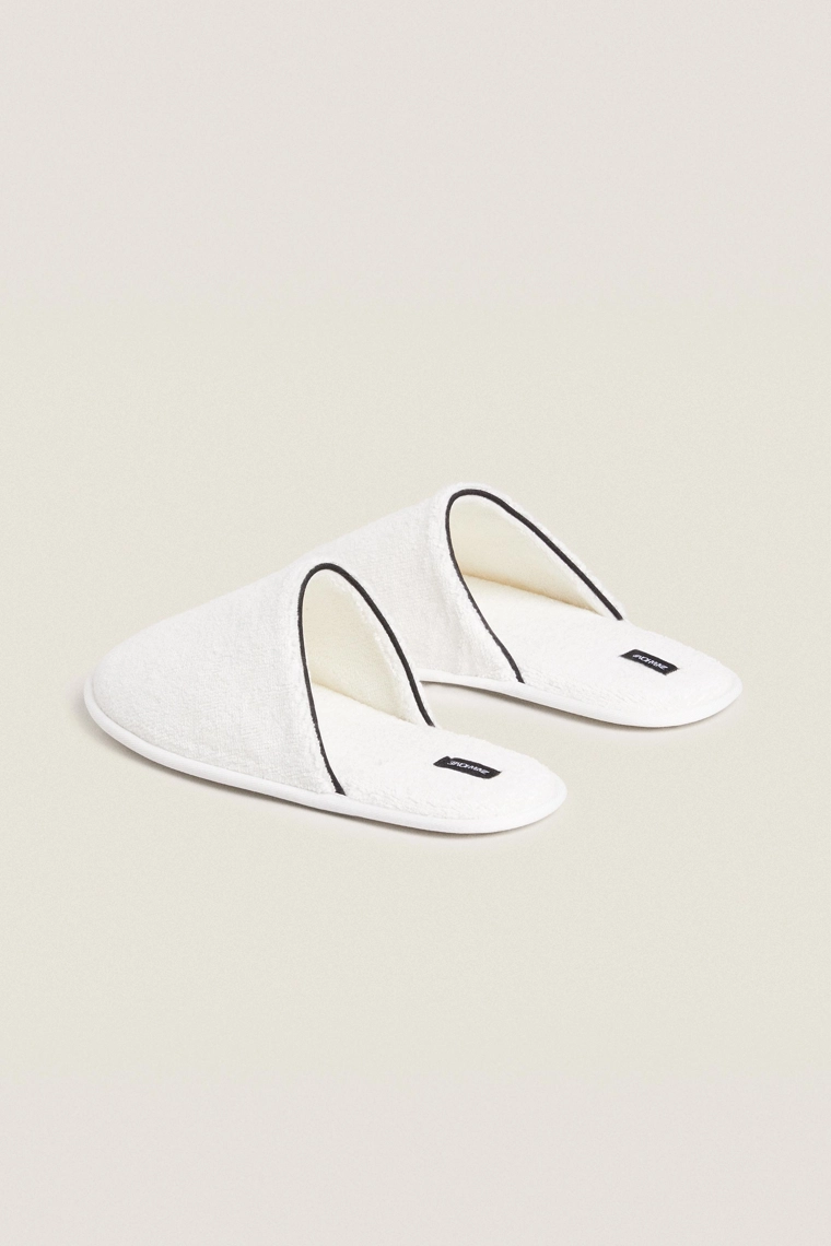 Тапочки для ванной из вельвета