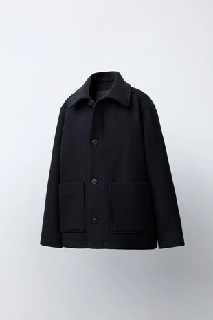 Короткая куртка из смесовой шерсти- Заказать в России