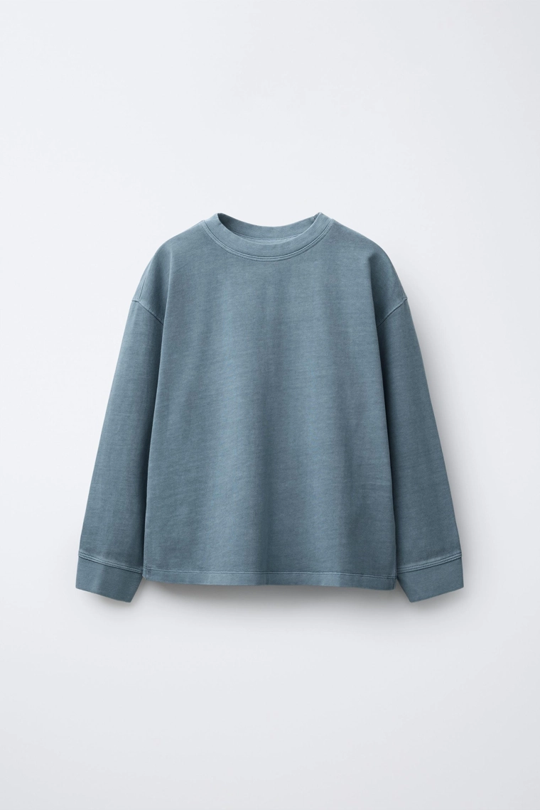 Футболка с длинным рукавом в стиле фэйдов с тяжелым весом