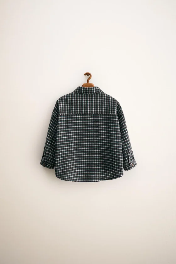 Zara «Timeless» - МЯГКАЯ РУБАШКА В КЛЕТКУ ВИШИ