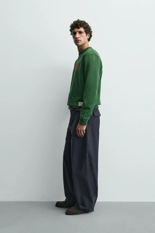 Толстовка с комбинированным принтом- Заказать в России