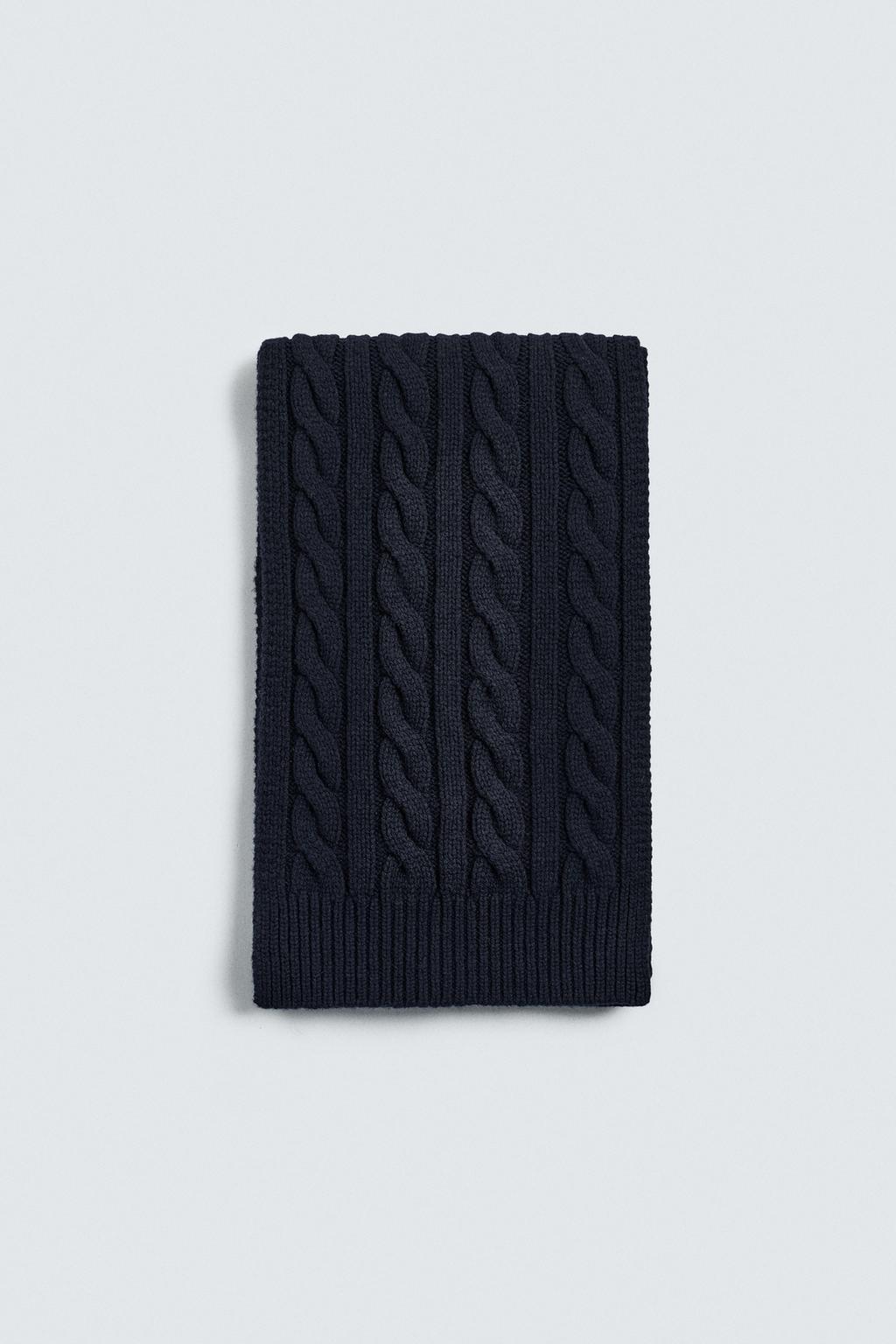 ШАРФ С КОСАМИ ИЗ 100% ШЕРСТИ