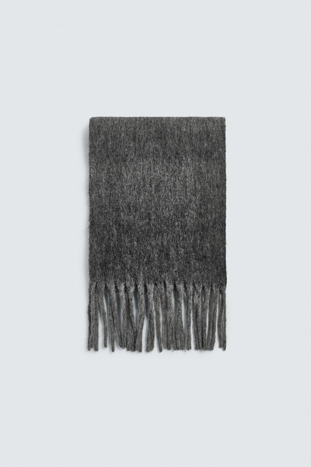 ШАРФ С НАЧЕСОМ И БАХРОМОЙ