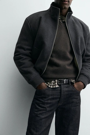 Купить Zara Двусторонний кожаный ремень