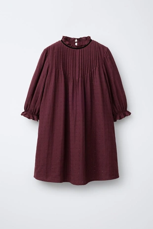 Платье из ткани «плюмети» с блеском- Заказать в России