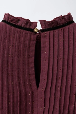 Платье из ткани «плюмети» с блеском- Заказать в России