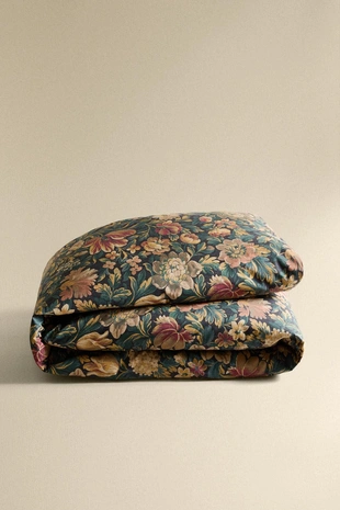 Покрывало с цветочным принтом- Заказать в России