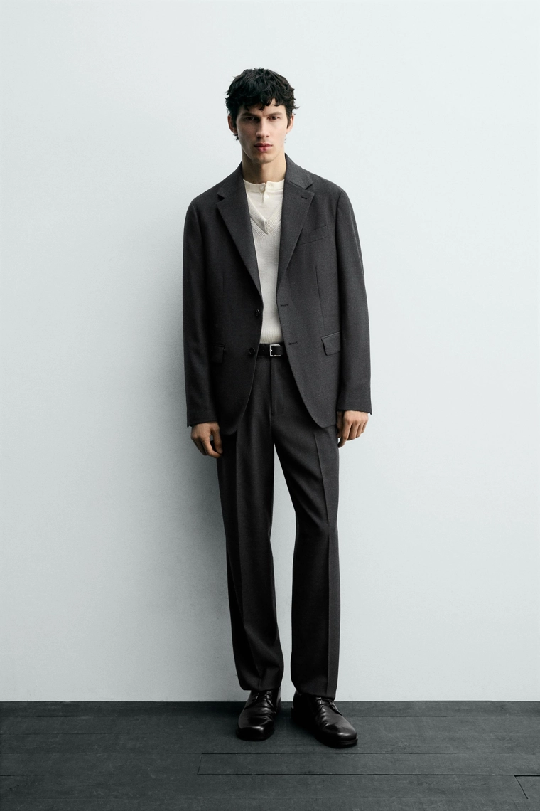 Шерстяные брюки-костюм