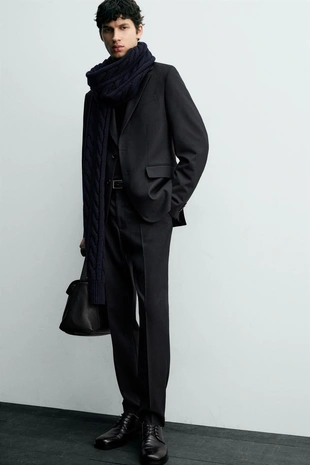 Костюмные брюки в тонкую полоску- Заказать в России