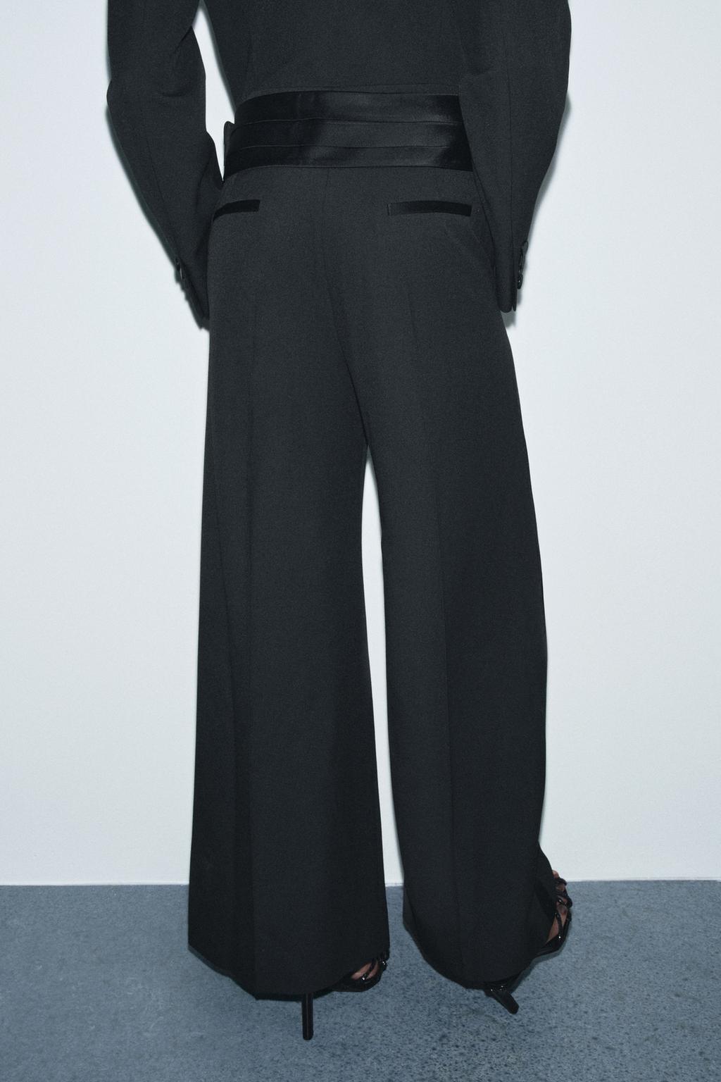 КОМБИНЕЗОН СО СМОКИНГОМ И ПОЯСОМ — ZW COLLECTION LIMITED EDITION