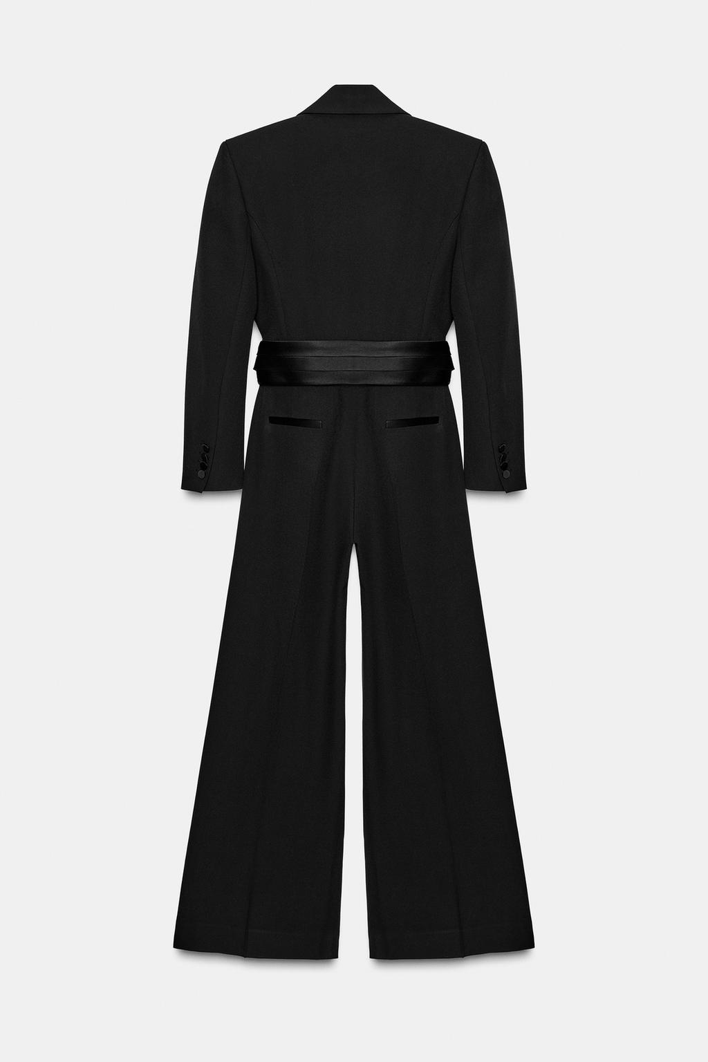 КОМБИНЕЗОН СО СМОКИНГОМ И ПОЯСОМ — ZW COLLECTION LIMITED EDITION