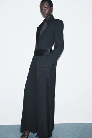 Комбинезон со смокингом и поясом — ZW COLLECTION LIMITED EDITION- Заказать в России