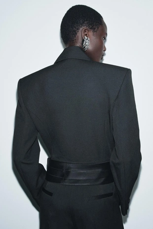 Комбинезон со смокингом и поясом — ZW COLLECTION LIMITED EDITION- Заказать в России