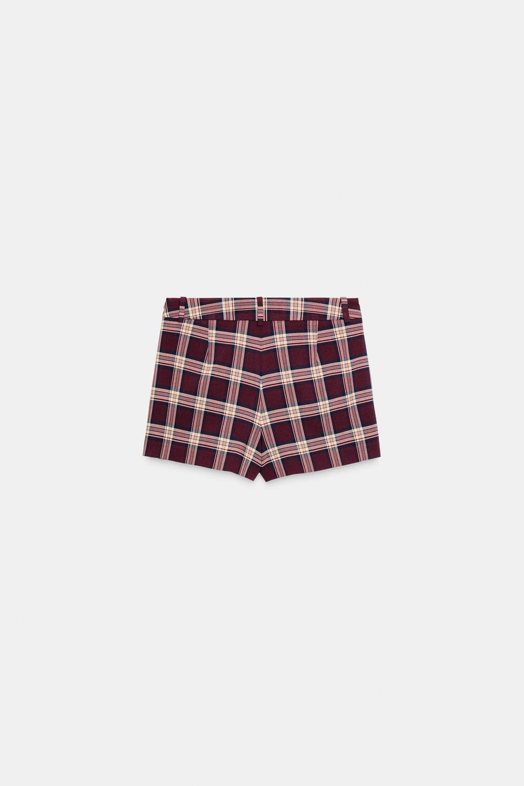 ЮБКА-ШОРТЫ В КЛЕТКУ В СКЛАДКУ