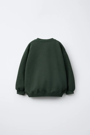 Толстовка с нашивкой «медвежонок» из искусственной овчины- Заказать в России