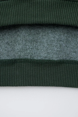 Толстовка с нашивкой «медвежонок» из искусственной овчины- Заказать в России