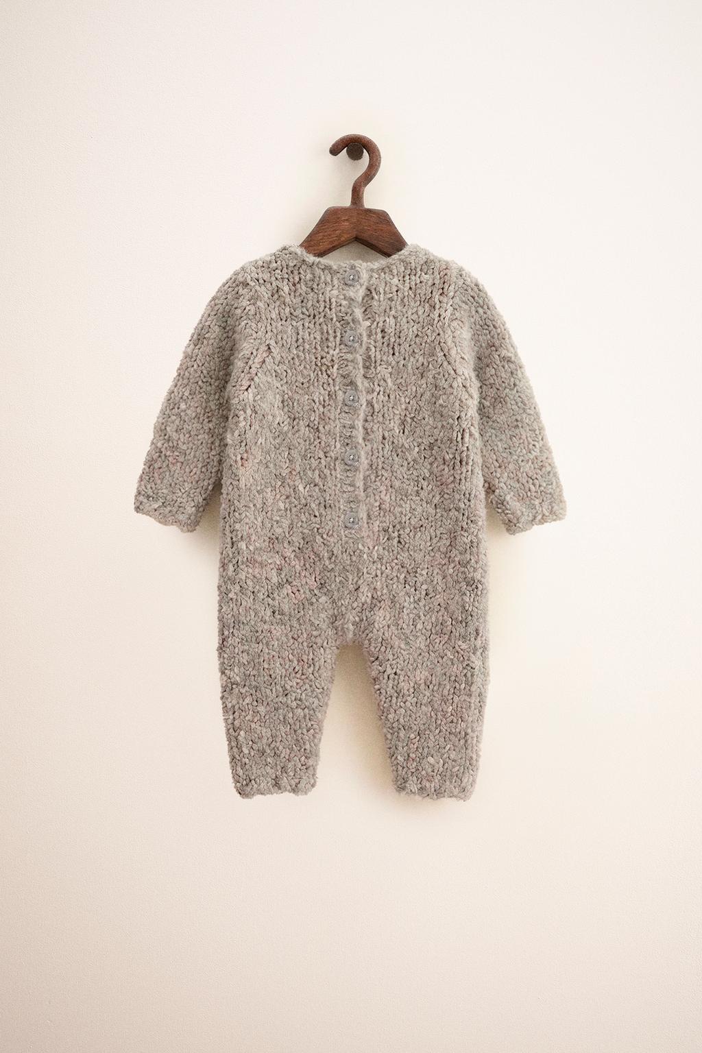 ZARA TIMELESS - ДЛИННЫЙ КОМБИНЕЗОН КРУПНОЙ ВЯЗКИ С ОВЕЧКОЙ