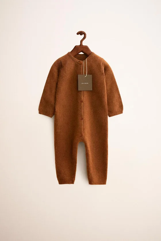 Zara «Timeless» — ДЛИННЫЙ КАШЕМИРОВЫЙ КОМБИНЕЗОН