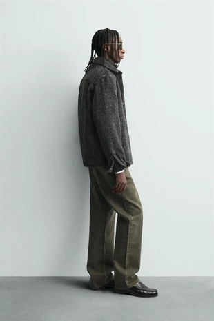 Куртка-рубашка из искусственного меха- Заказать в России