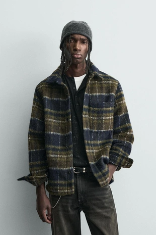 Куртка-рубашка из искусственного меха