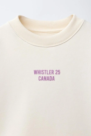 Толстовка с принтом SKI- Заказать в России