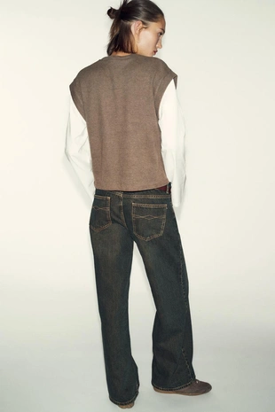 Футболка с контрастным жилетом- Заказать в России