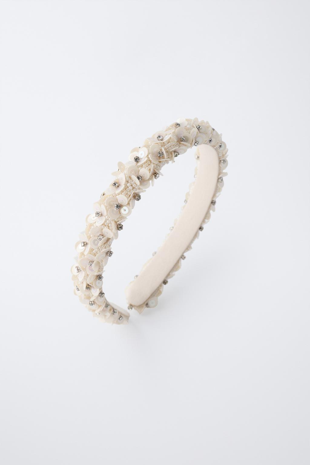 Ободок с пайетками и блеском