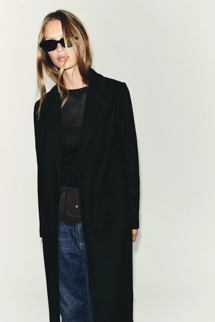 Купить Zara Базовое мягкое пальто