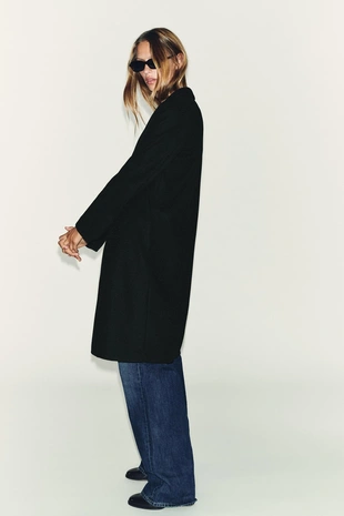 Базовое мягкое пальто- Заказать в России