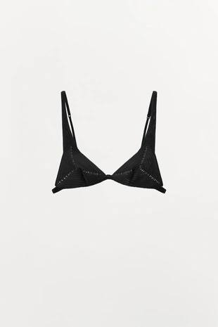 Бралетт с треугольными чашками и структурной тканью- Заказать в России