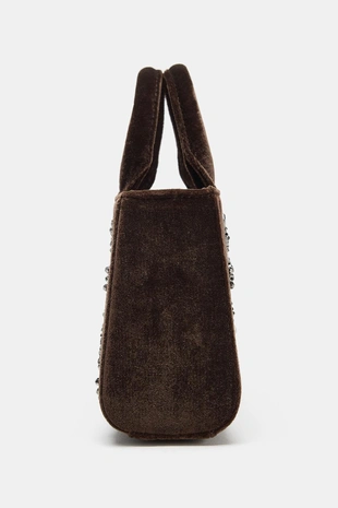 Brown | 6738/610/700 - Zara Городская сумка с бусинами