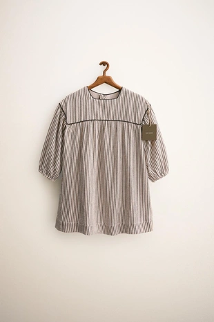 ZARA TIMELESS — платье в полоску с принтом- Заказать в России