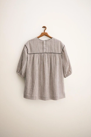 ZARA TIMELESS — платье в полоску с принтом- Заказать в России