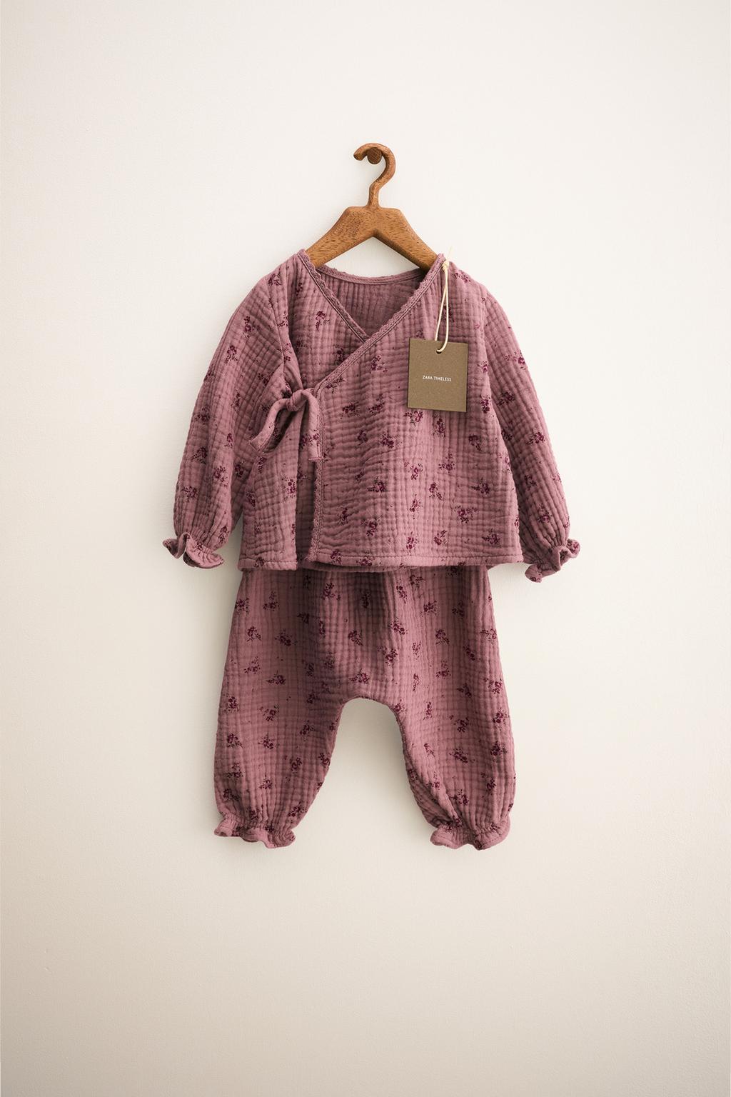 ZARA TIMELESS - КОМПЛЕКТ С ЦВЕТОЧНЫМ УЗОРОМ И ТЕКСТУРОЙ