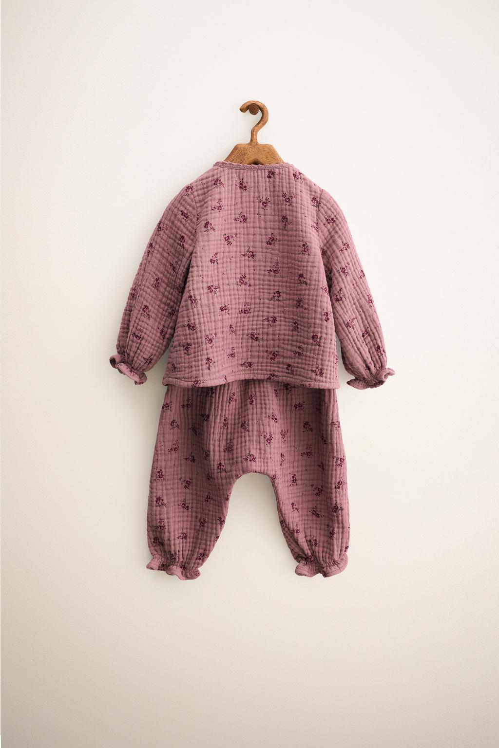 ZARA TIMELESS - КОМПЛЕКТ С ЦВЕТОЧНЫМ УЗОРОМ И ТЕКСТУРОЙ