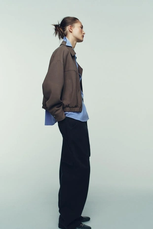 camel | 9810/676/707 - Zara Бомбер с перекрестной застежкой