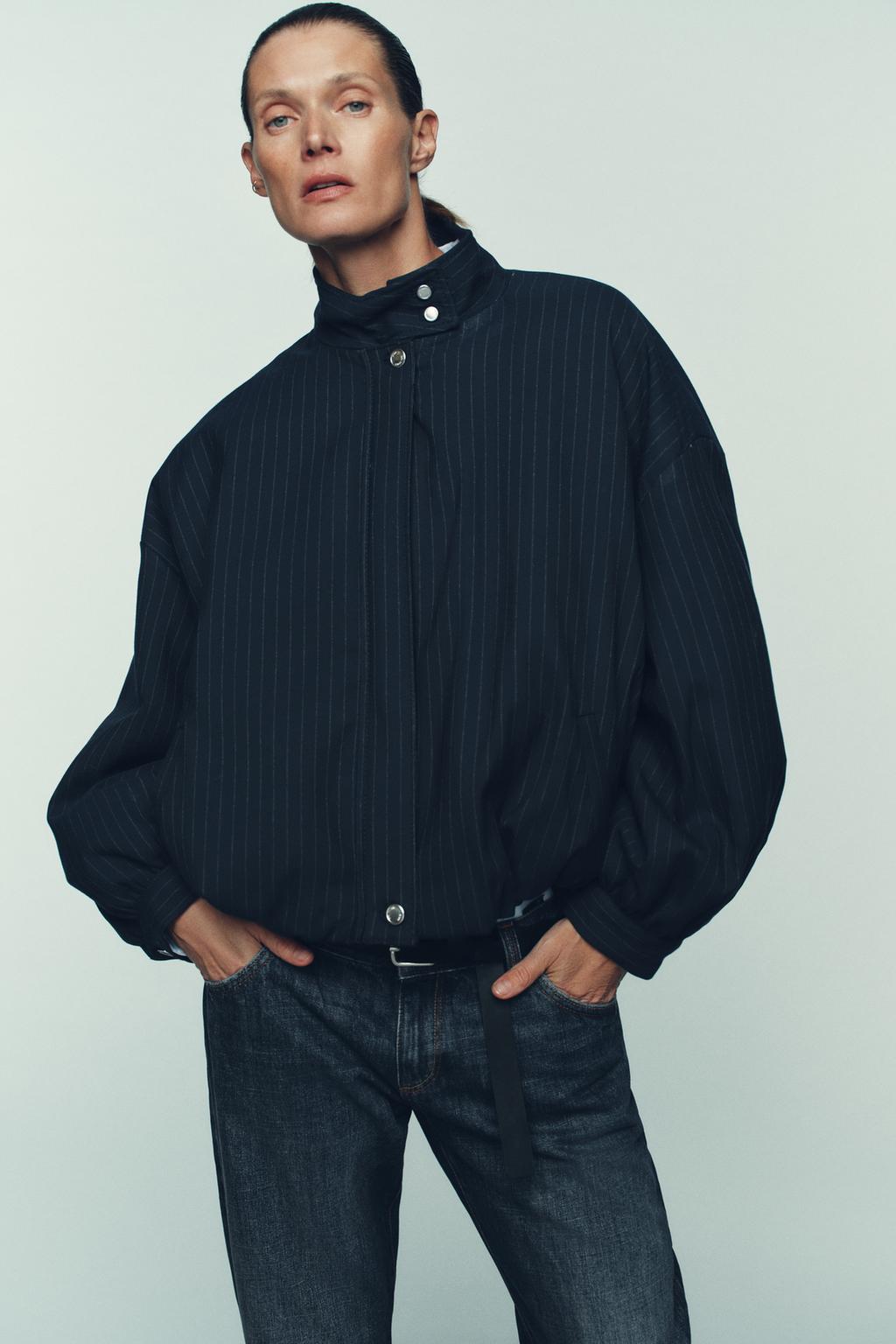 БОМБЕР В ТОНКУЮ ПОЛОСКУ