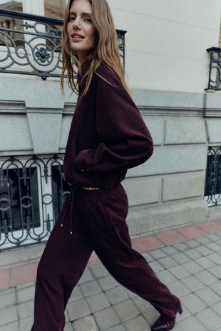 Burgundy | 8372/369/681 - Zara Объемный бомбер