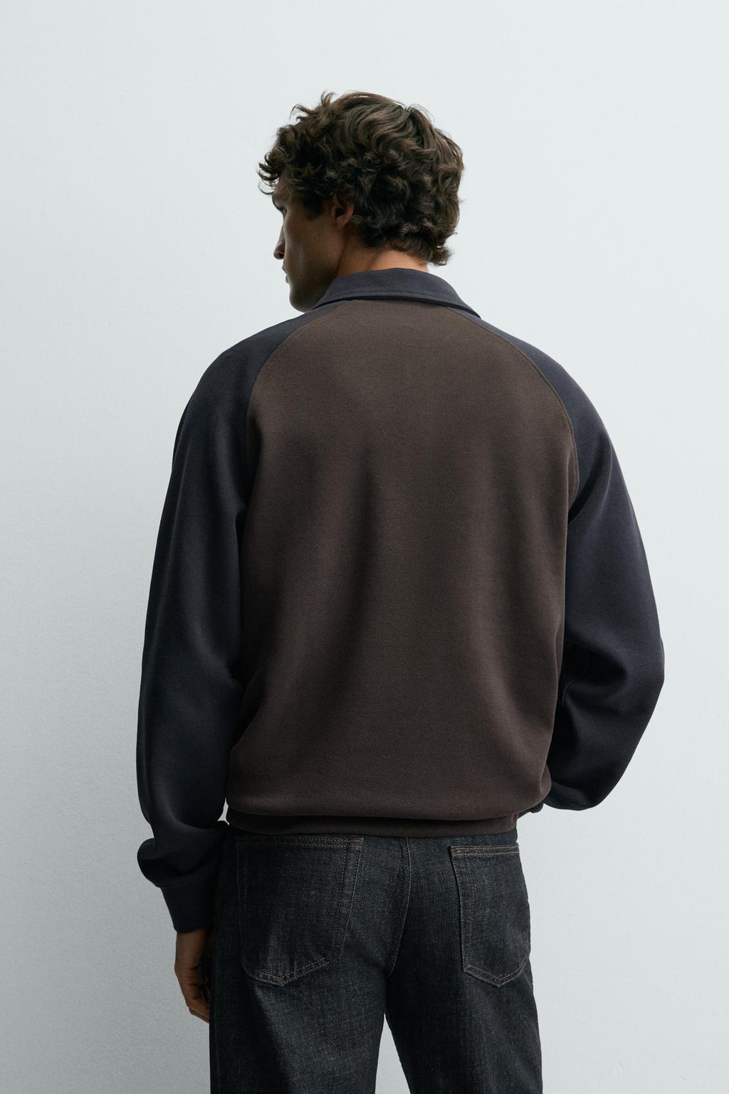 ПОЛО В СТИЛЕ КОЛОР-БЛОК С РУКАВАМИ РЕГЛАН