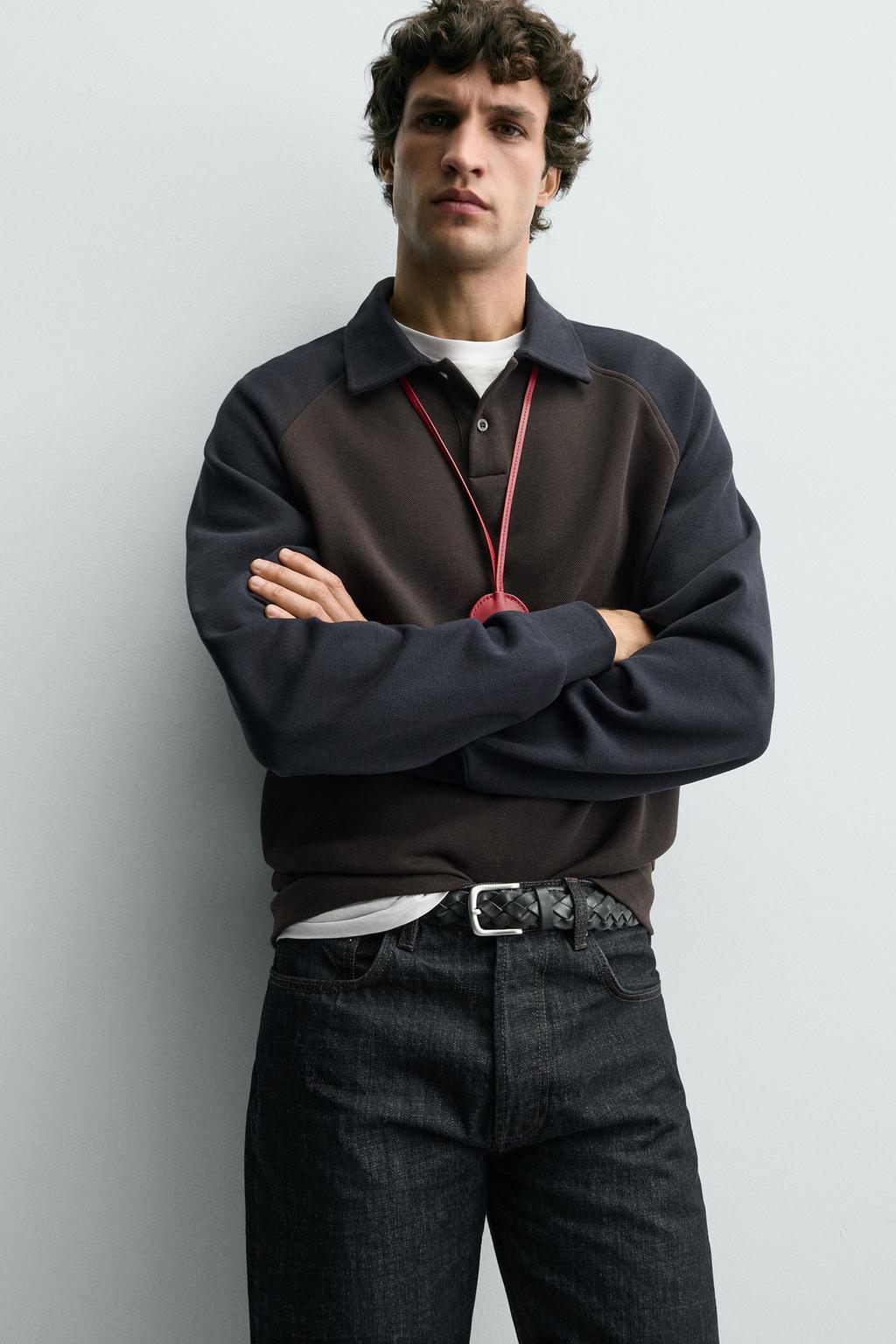 ПОЛО В СТИЛЕ КОЛОР-БЛОК С РУКАВАМИ РЕГЛАН