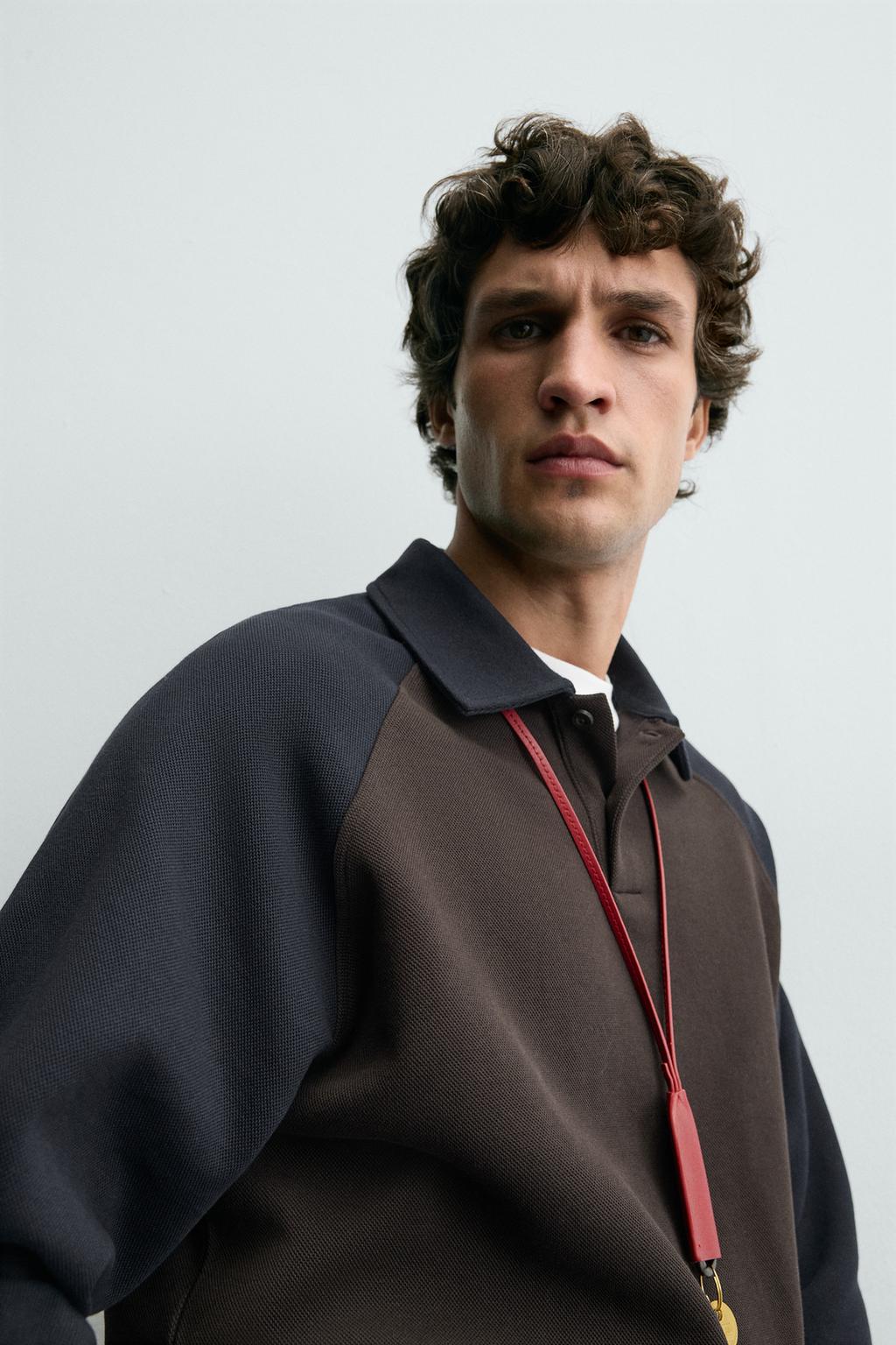 ПОЛО В СТИЛЕ КОЛОР-БЛОК С РУКАВАМИ РЕГЛАН