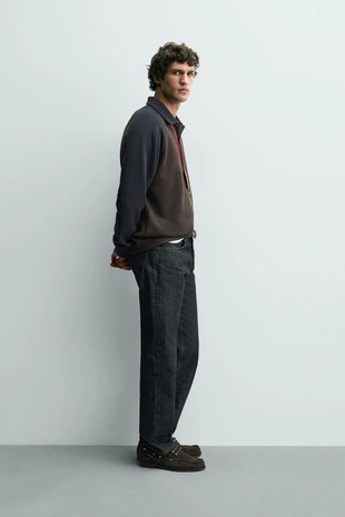 Поло в стиле колор-блок с рукавами реглан- Заказать в России