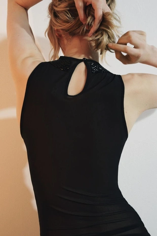 Купить Zara Топ комбинированный с бусинами