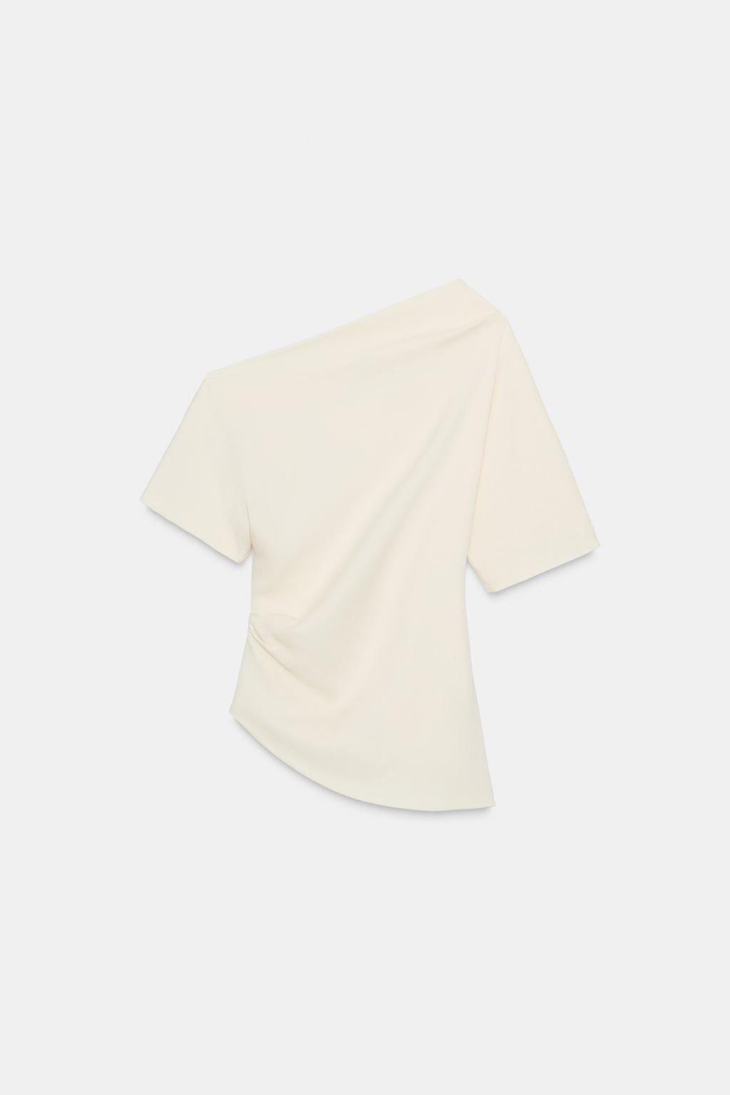 АСИММЕТРИЧНАЯ БЛУЗА СО СБОРКАМИ — ZW COLLECTION LIMITED EDITION